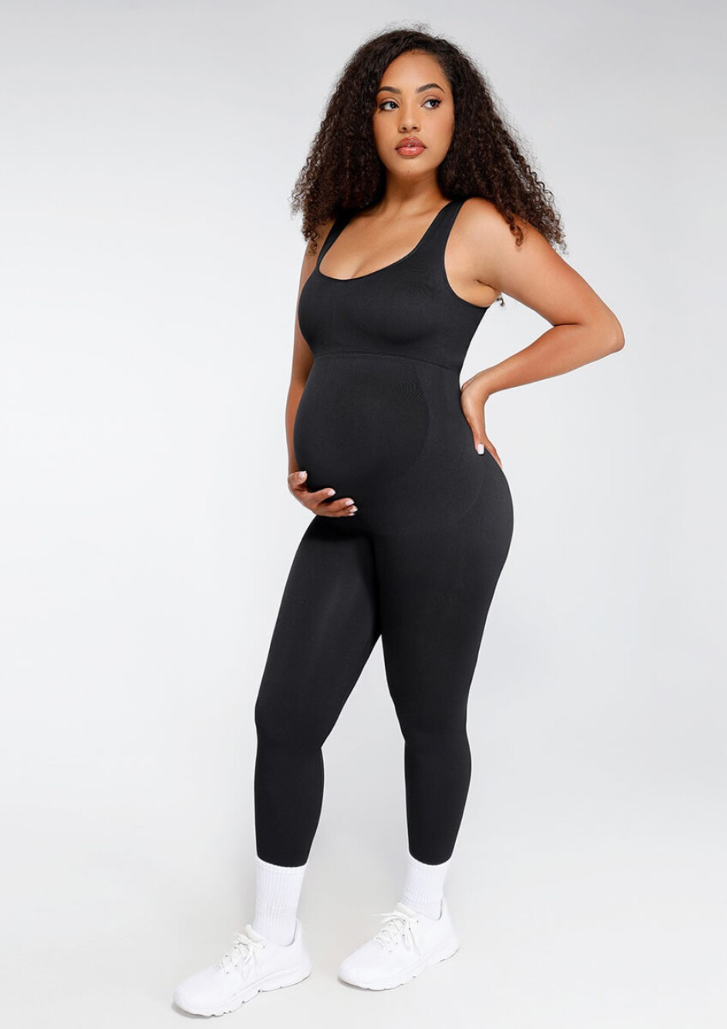 Ondersteunende Zwangerschaps Jumpsuit - Black