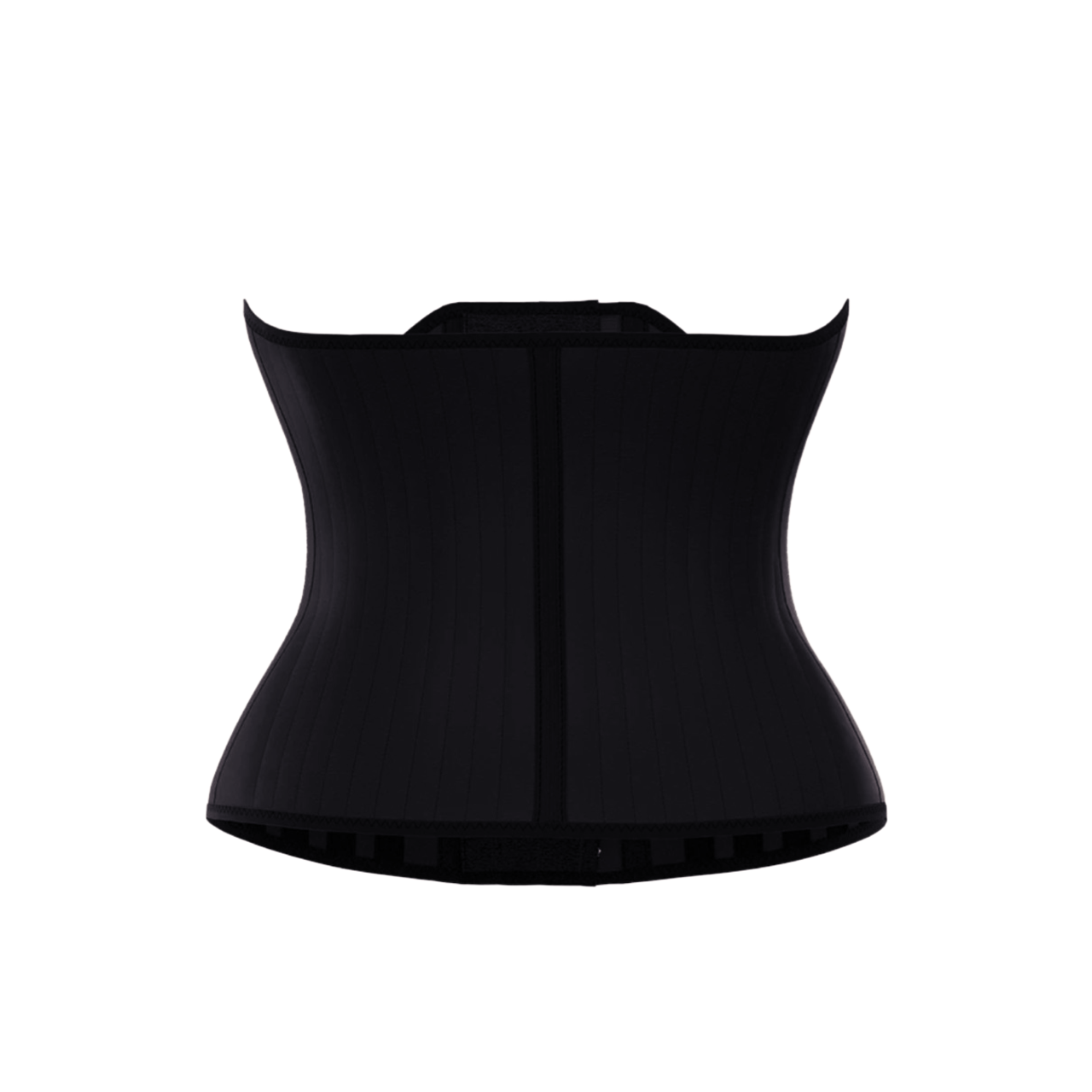 Short Torso 25 Steel Curved Waist Trainer Black