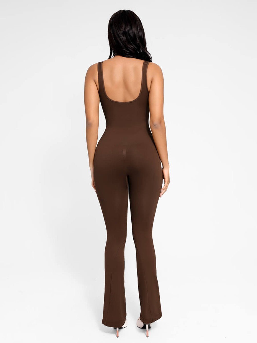 Seamless Flared Jumpsuit - Hazelnut