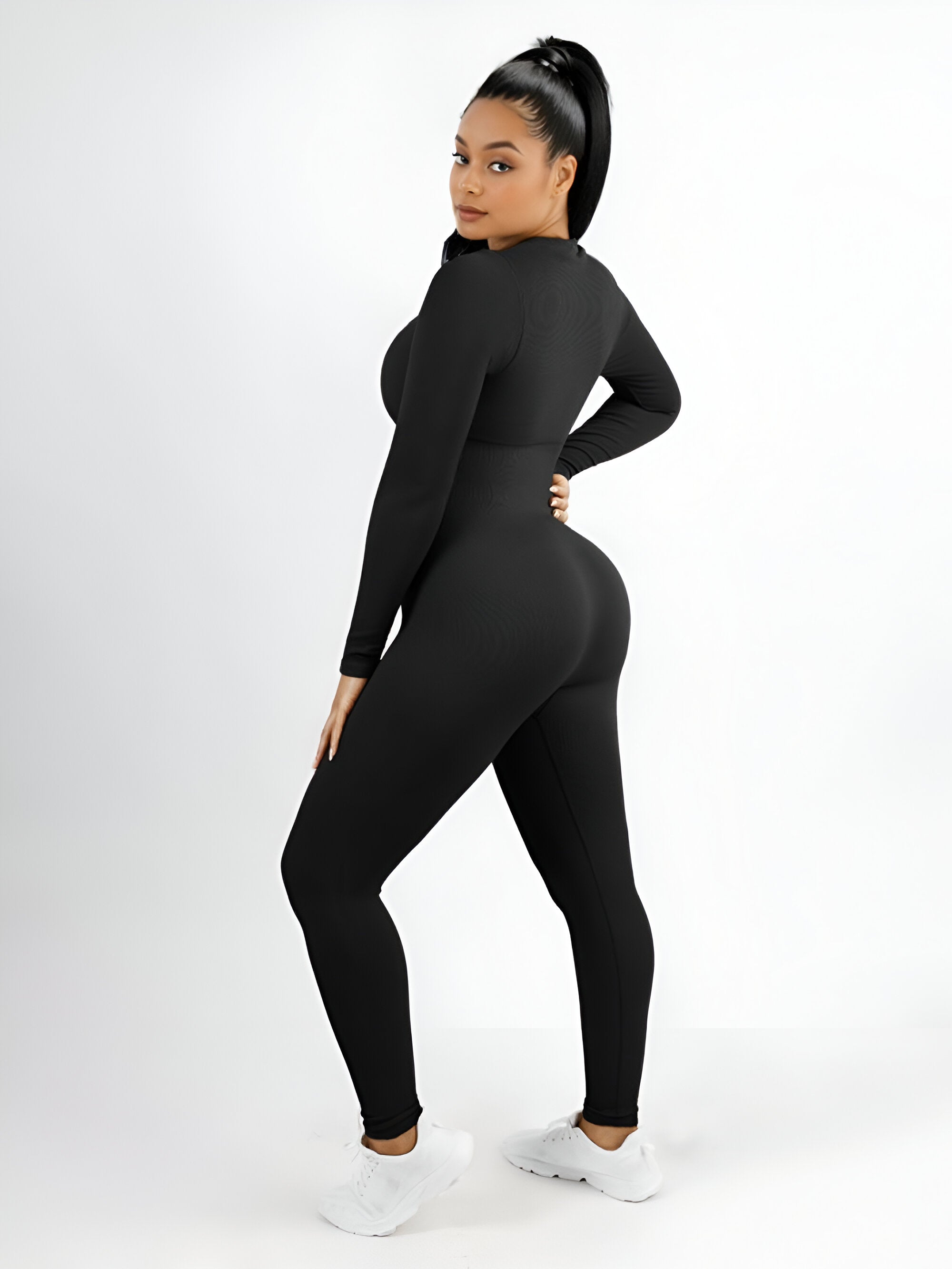 Button Jumpsuit - Black