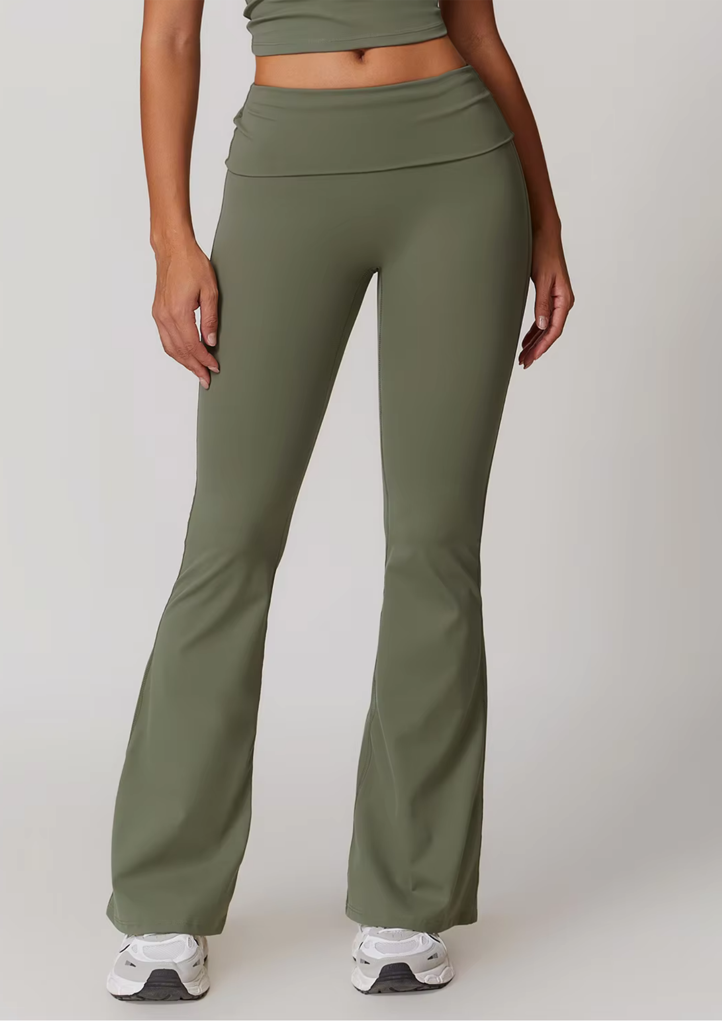 Soft Active Sport Legging -  Khaki Green