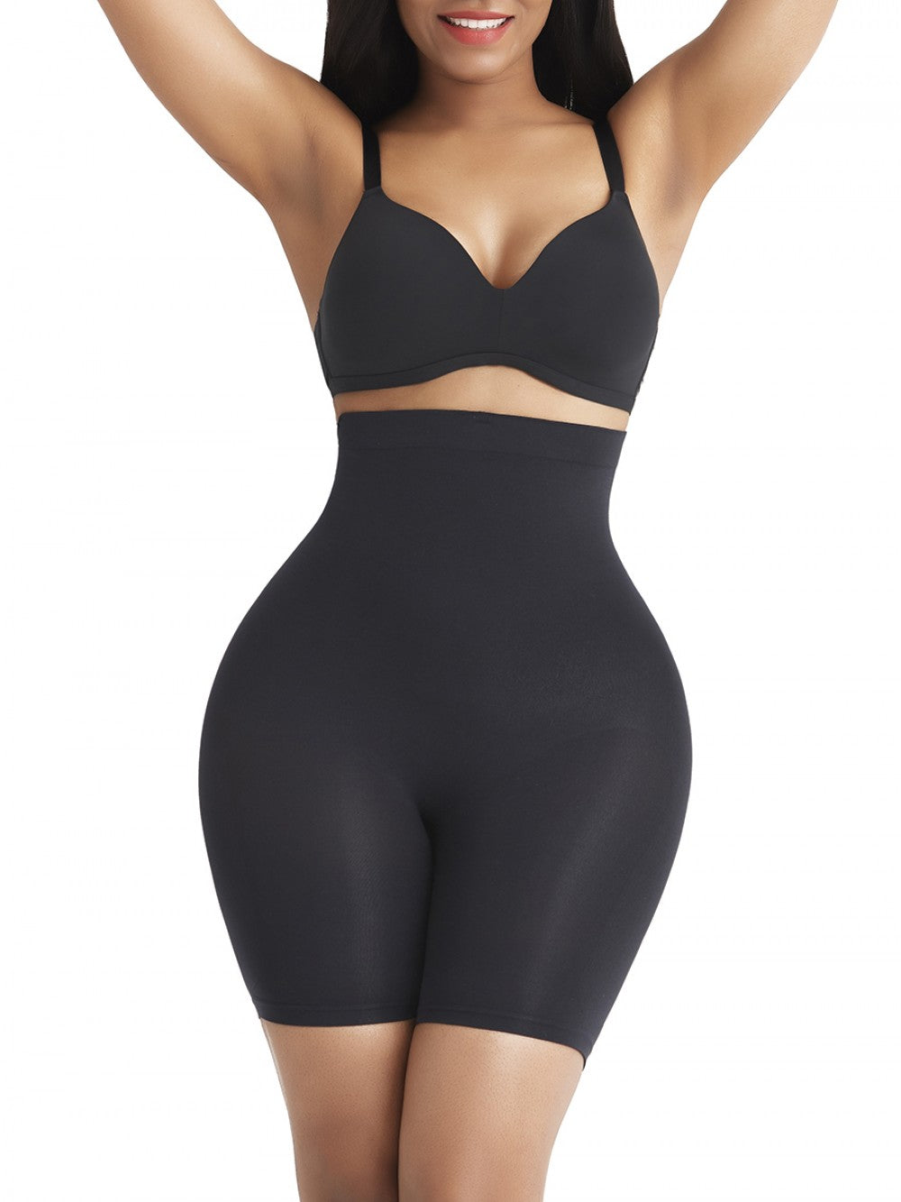 High Waist Slimming Shorts - Black 1+1 Gratis