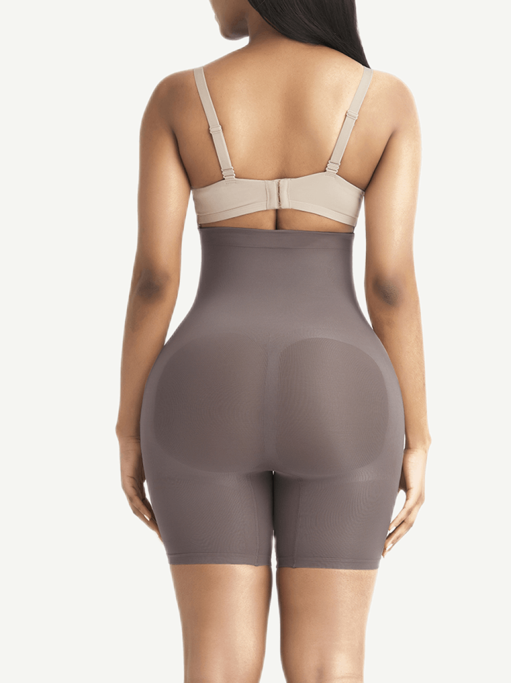 High Waist Slimming Shorts - Clay