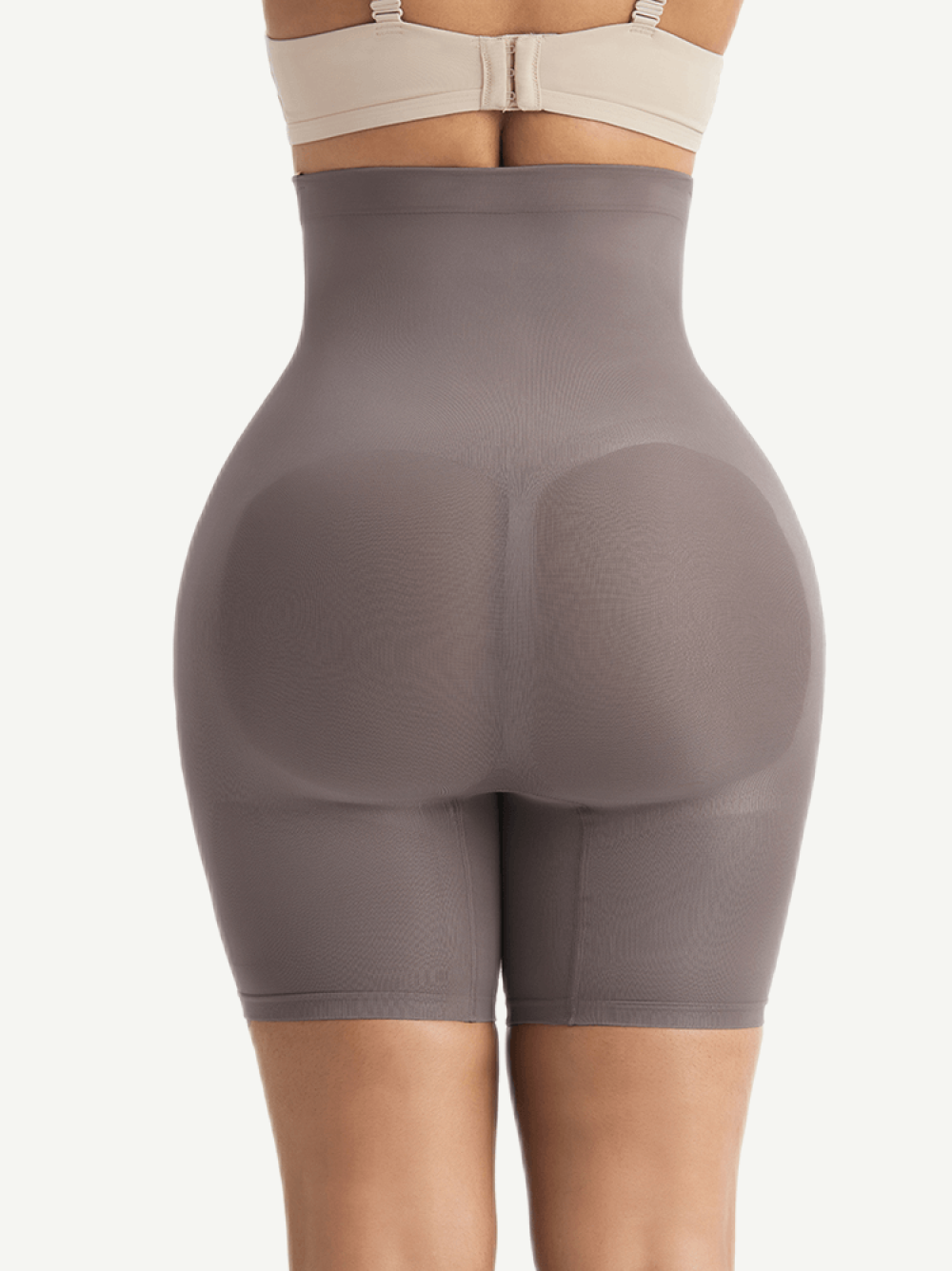 High Waist Slimming Shorts - Clay