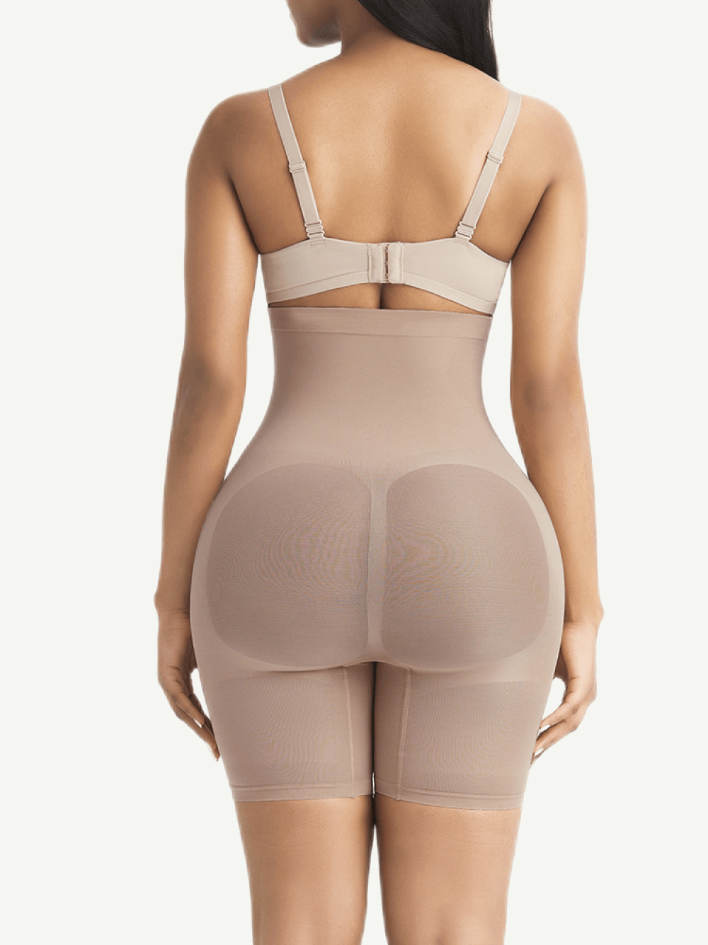 High Waist Slimming Shorts - Licht Beige 1+1 Gratis