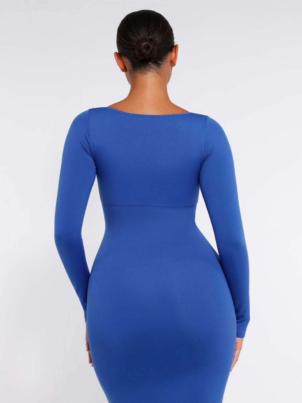 Midi Dress Long Sleeve - Royal Blue