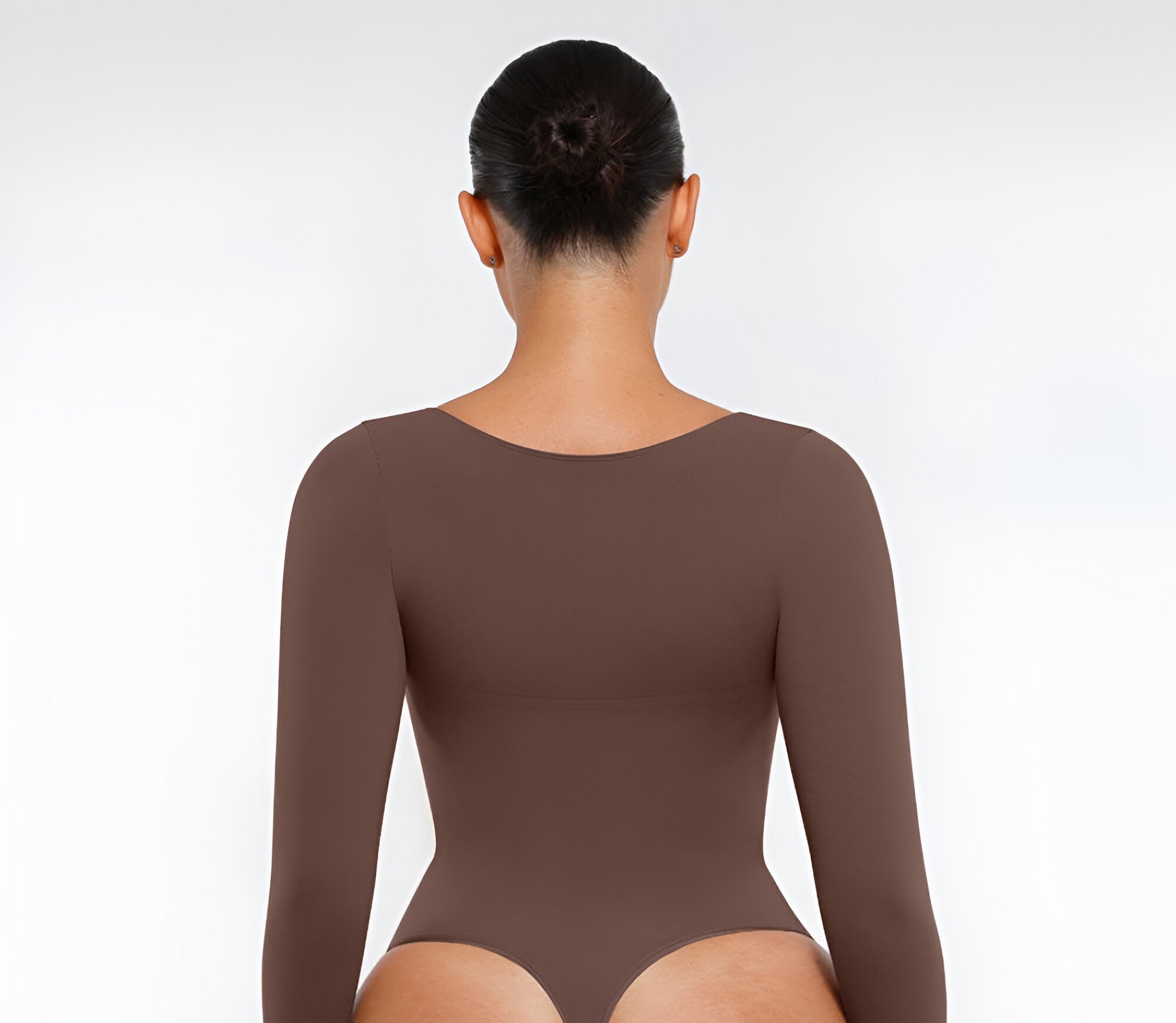 Heartshape Seamless Bodysuit - Brown