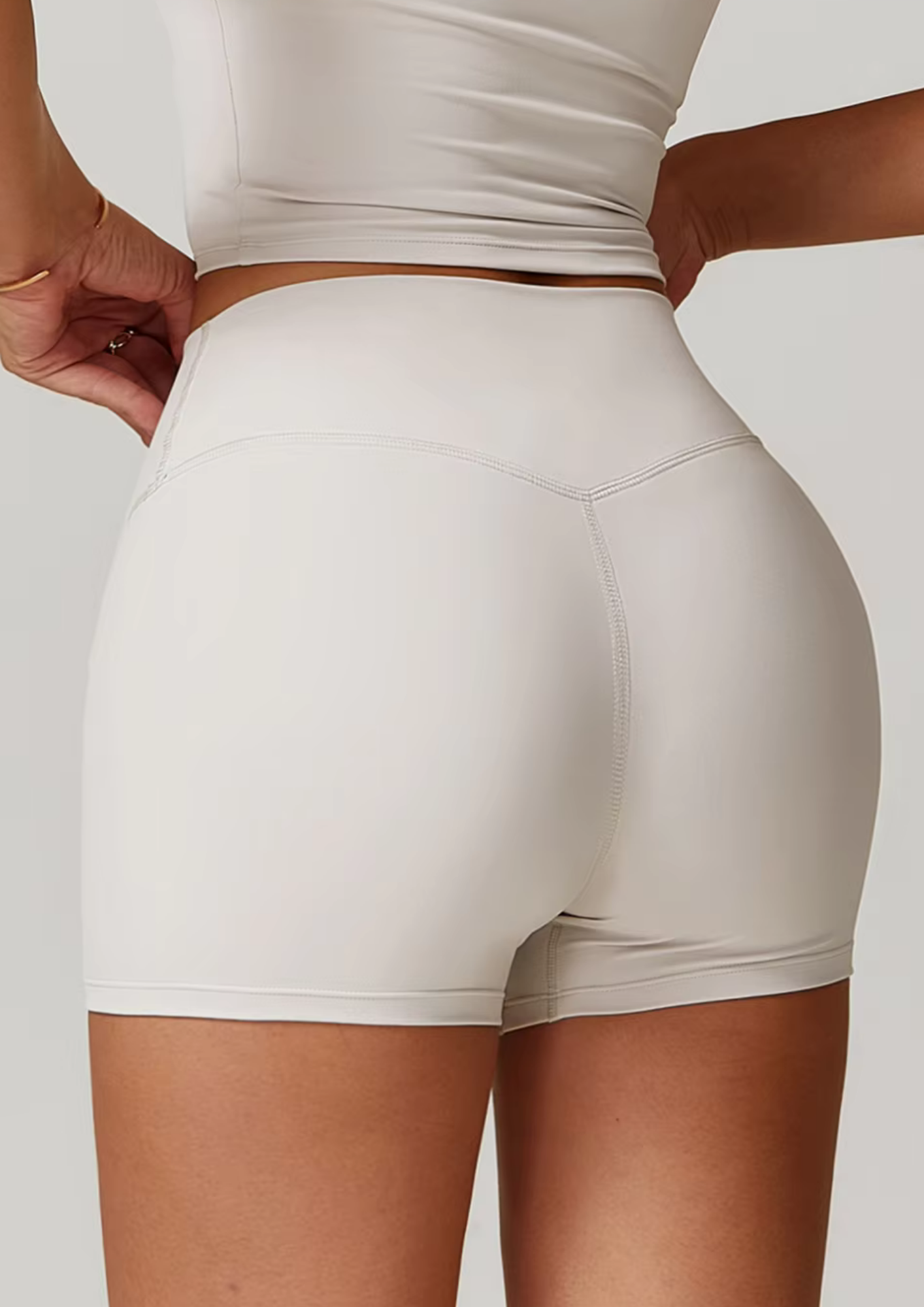 Soft Active Sport Shorts - Off White