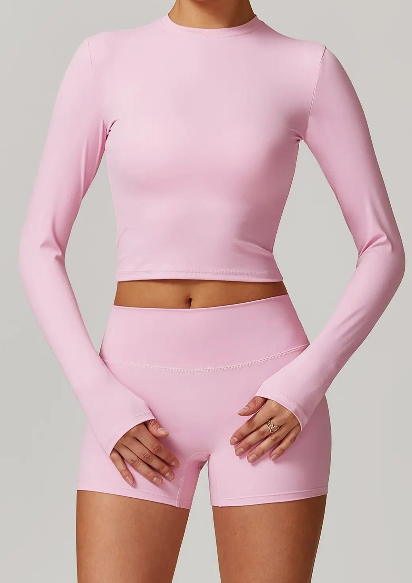 Soft Active Crop Top - Pink