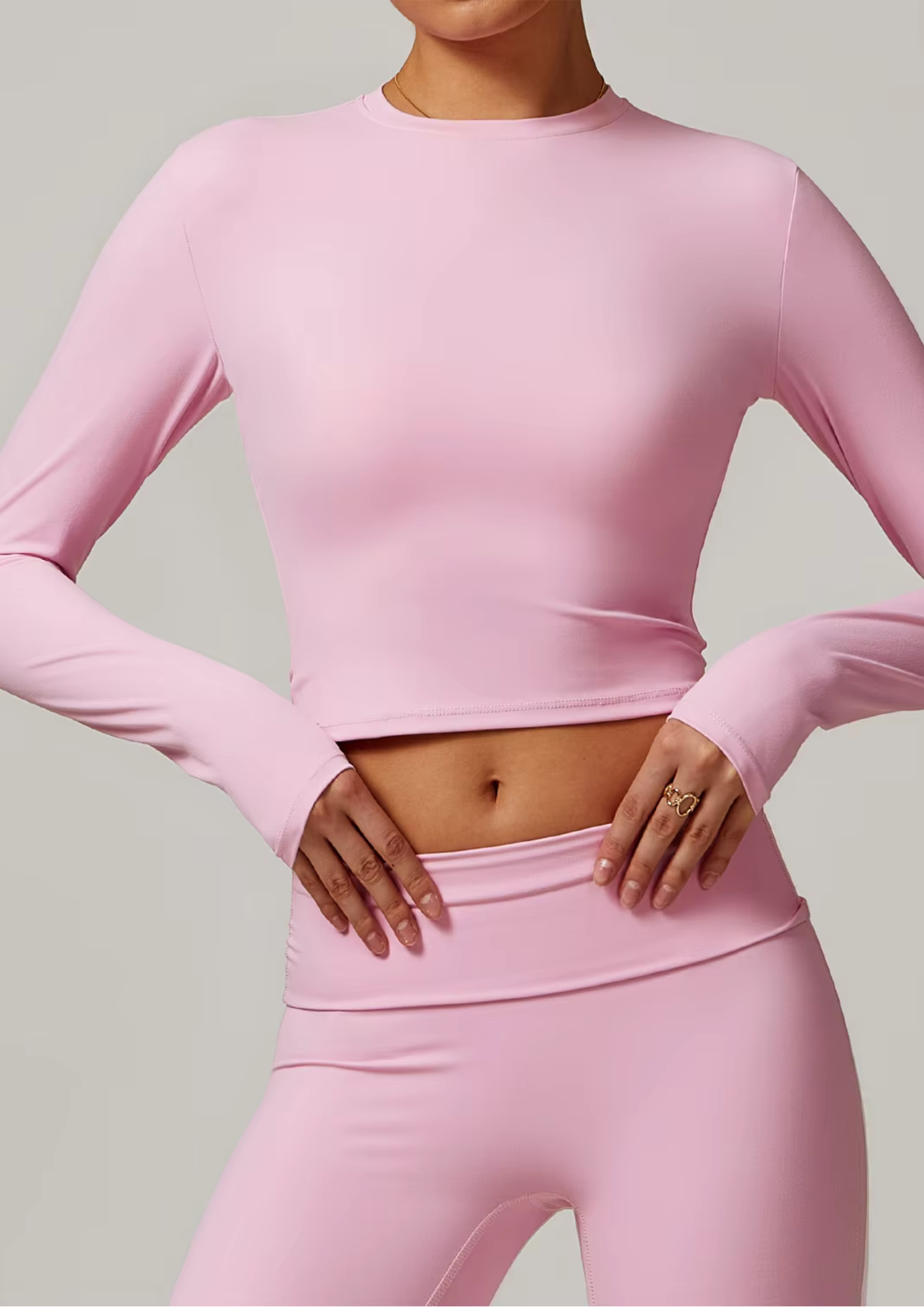 Soft Active Crop Top - Pink